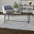 Hudson & Canal 47.25 in. Pico Rectangular Coffee Table Blackened Bronze CT1661